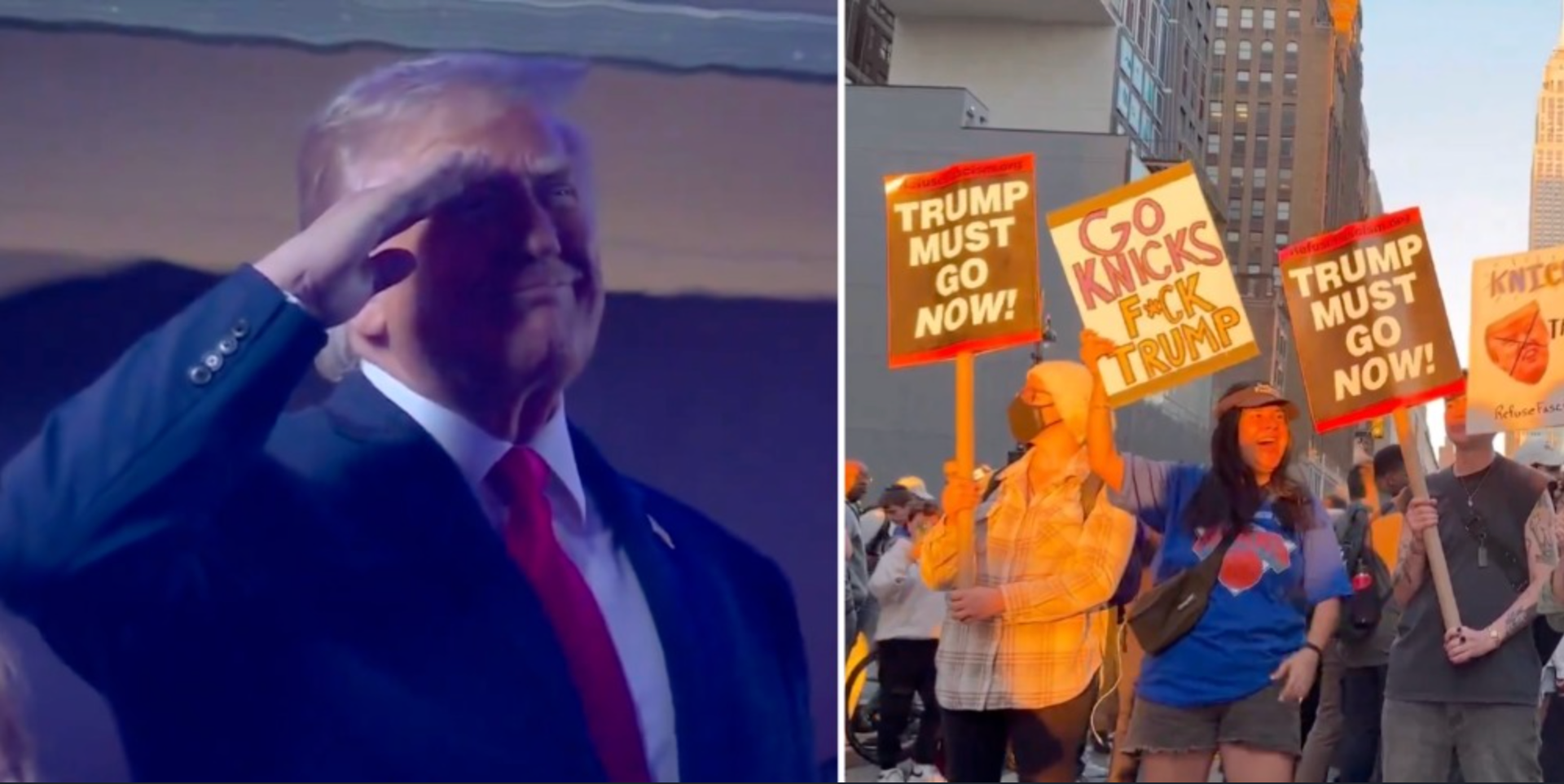 Patriots chant 'USA', leftists boo Trump as he attends NBA Finals at Madison Square Garden