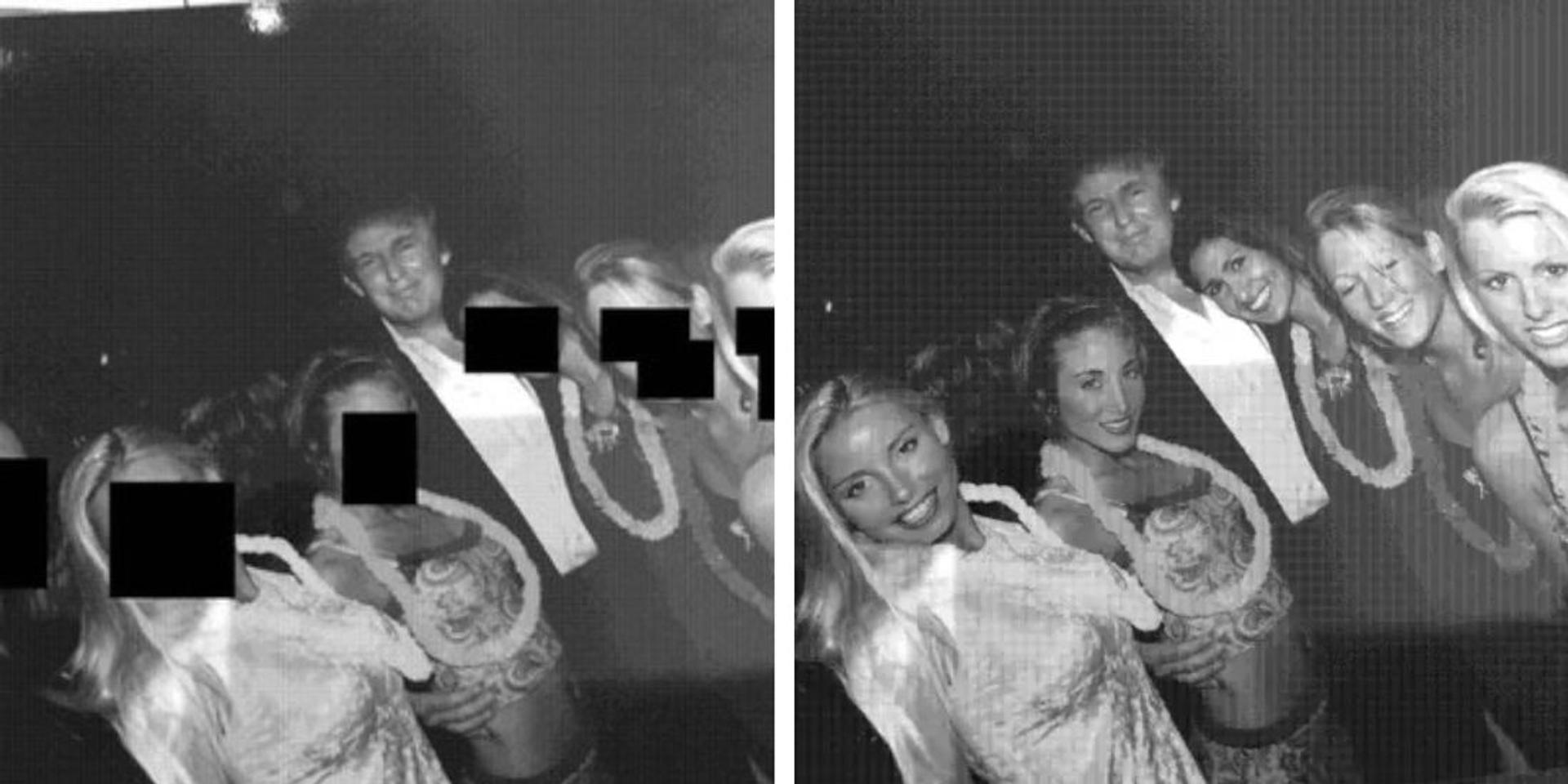 Dems share redacted photos of Trump with suntan models in failed attempt to smear him over Epstein