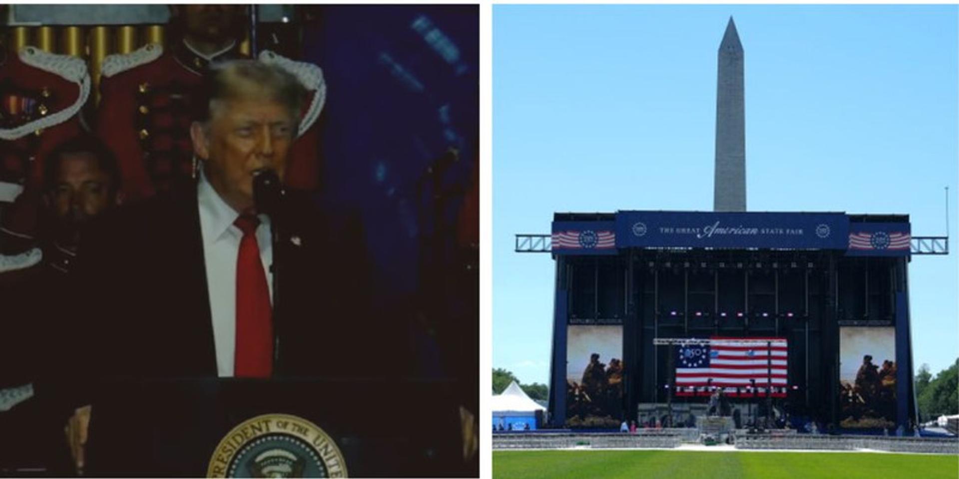 'America is BACK!' Freedom 250 celebrations kick off with roaring address from President Trump
