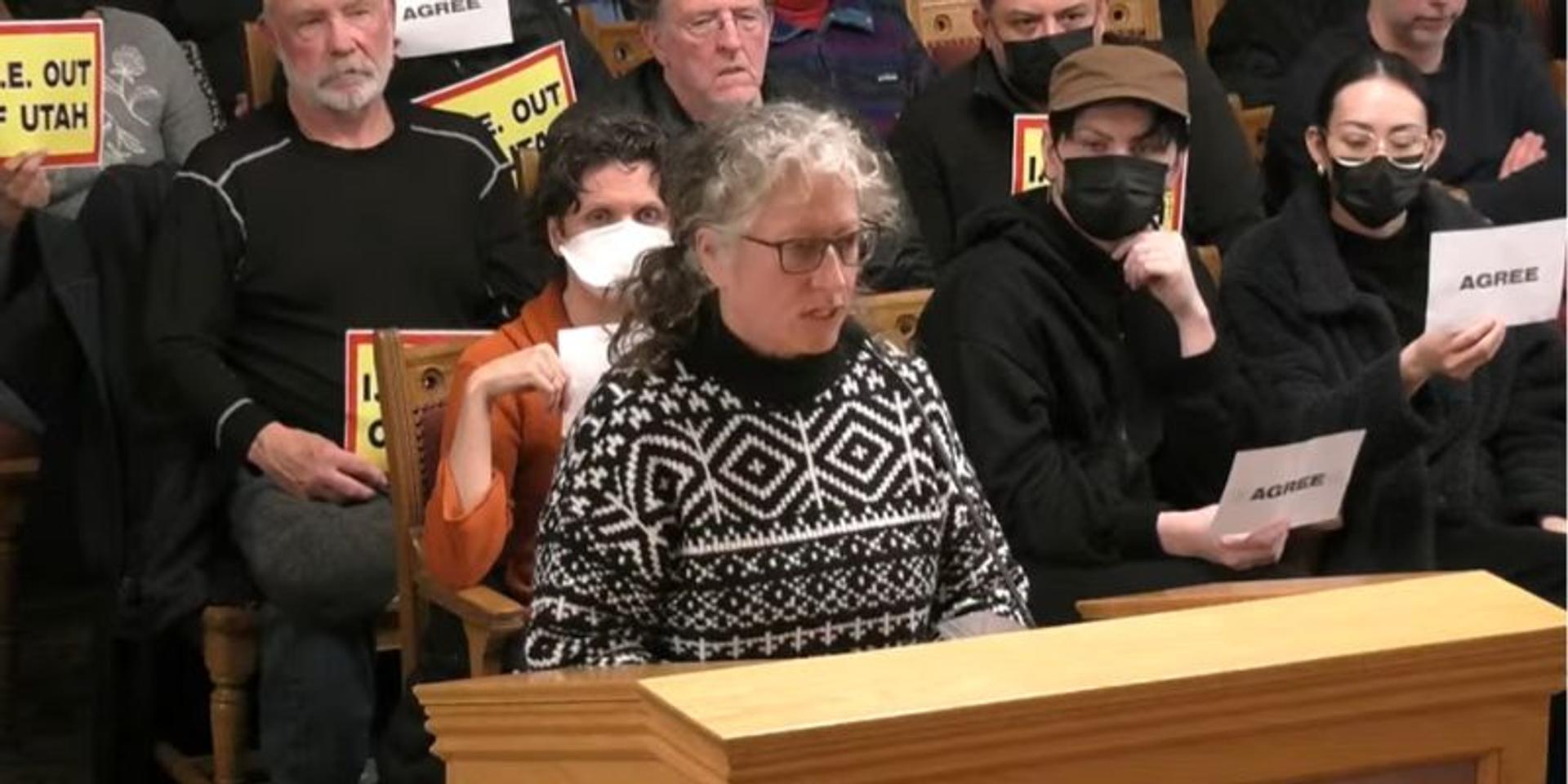 Leftist activist ADMITS to leading 20,000 strong 'ICE watch' network to dox agents in Salt Lake City