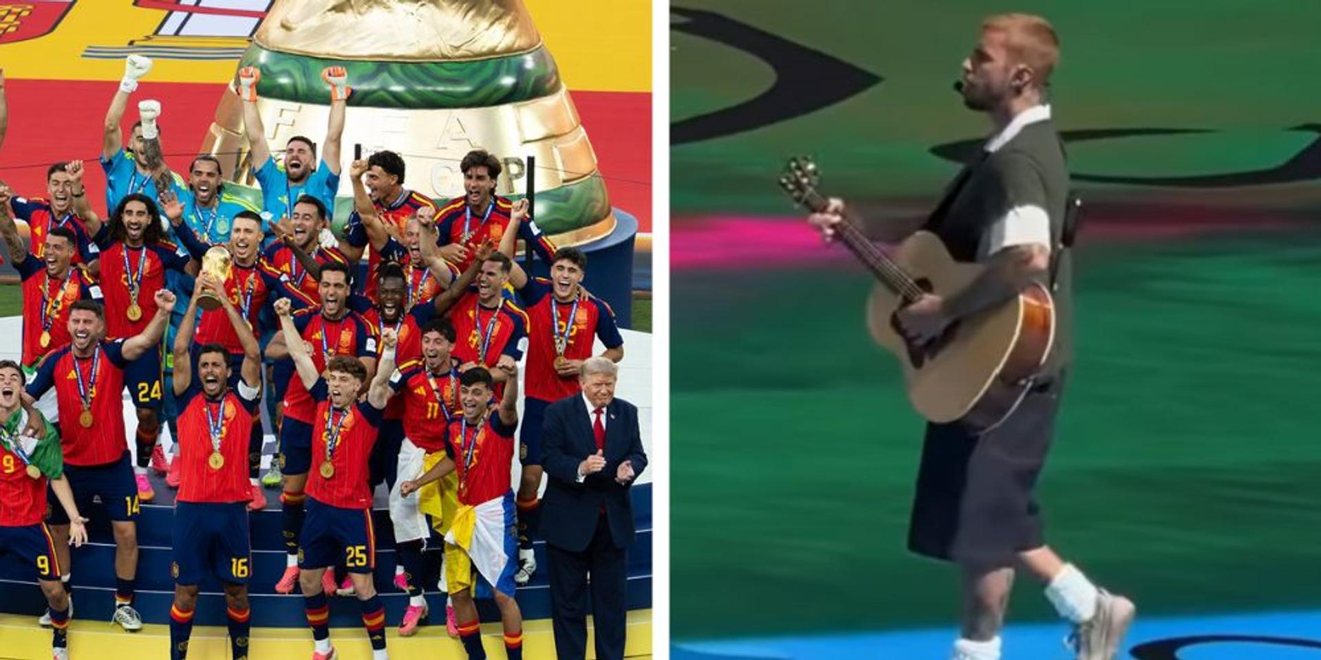 'HALLELUJAH': Justin Bieber steps out onto World Cup stage with acoustic guitar and praises Jesus