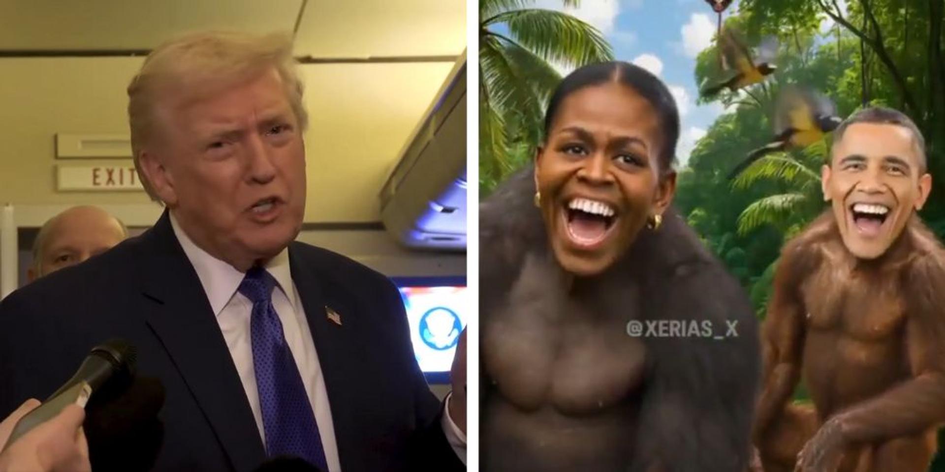 Trump refuses to apologize over Obama meme that appeared on his Truth Social: 'No, I didn't make a mistake'