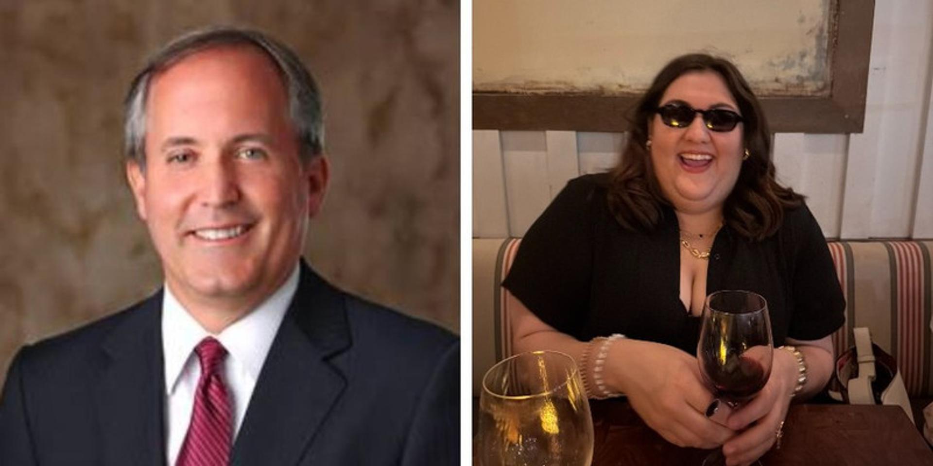 Obese DNC influencer skewered for trying to target Ken Paxton's physical appearance