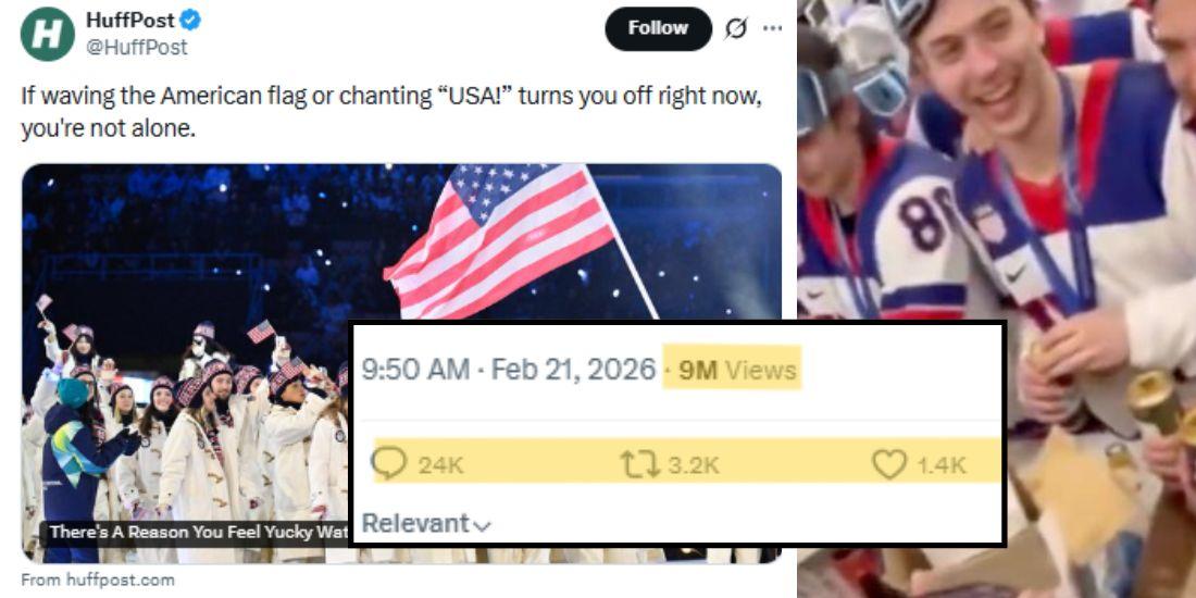 HuffPost mercilessly mocked for stupidest anti-American Olympic take of all time