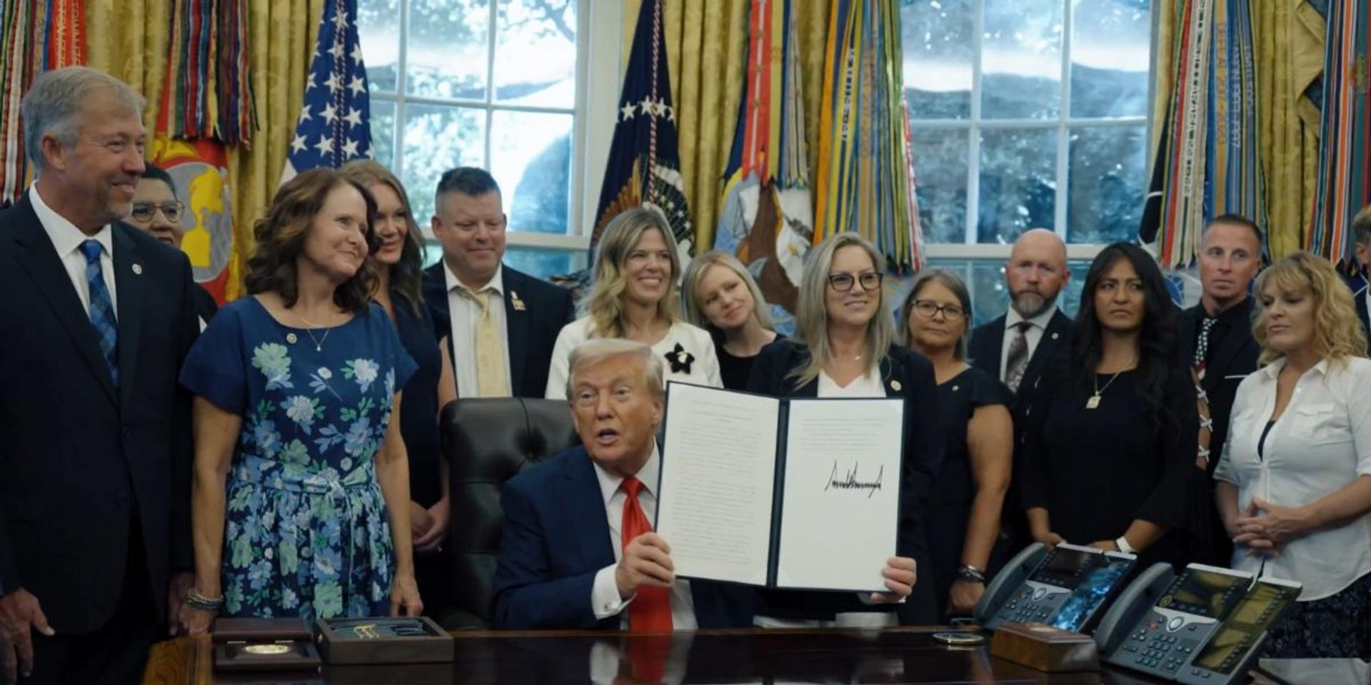 EXCLUSIVE: 'He knows their story': Trump signs proclamation to honor 13 soldiers lost at Abbey Gate