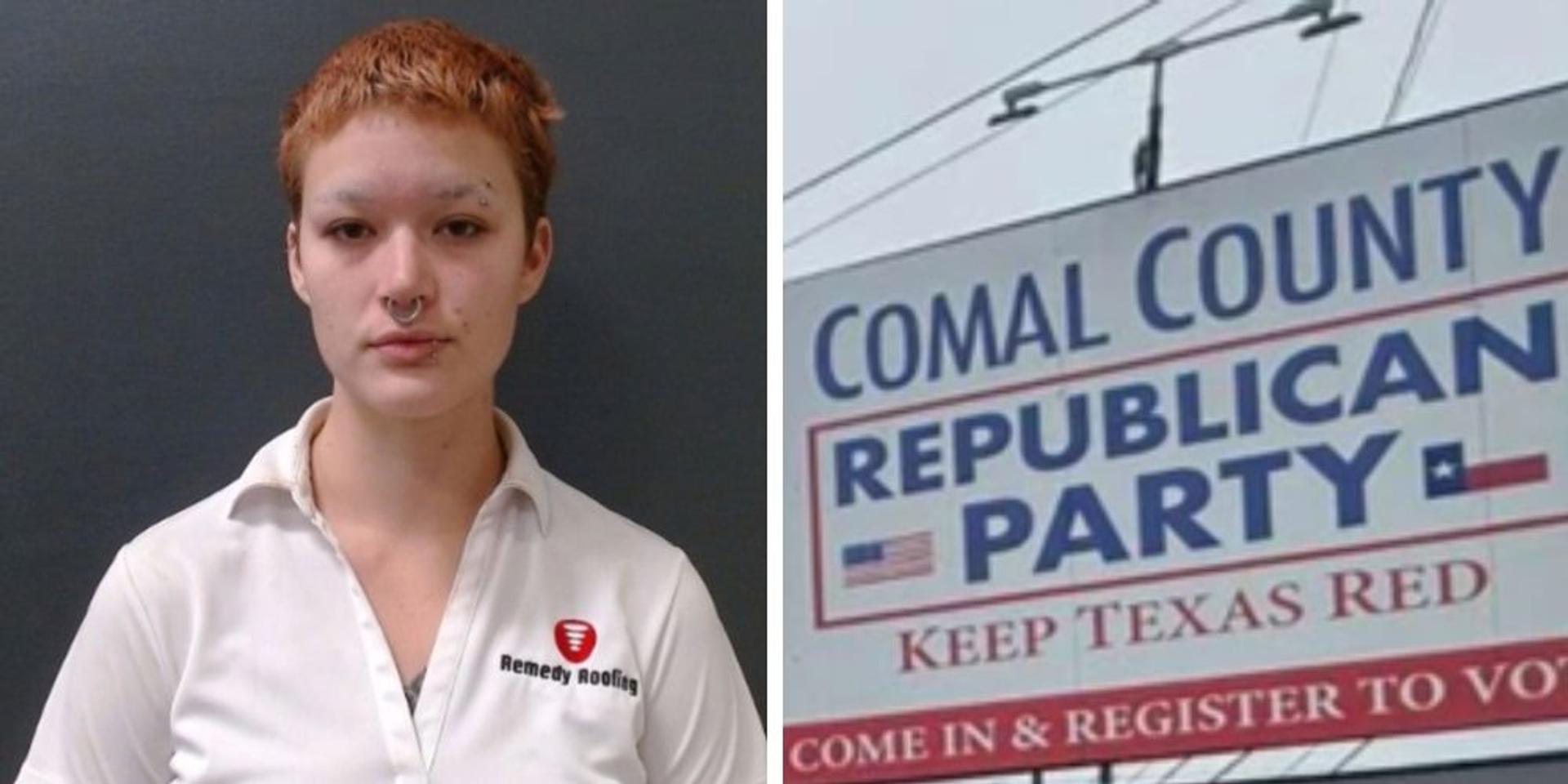Texas woman charged over arson attack on Republican Party county headquarters