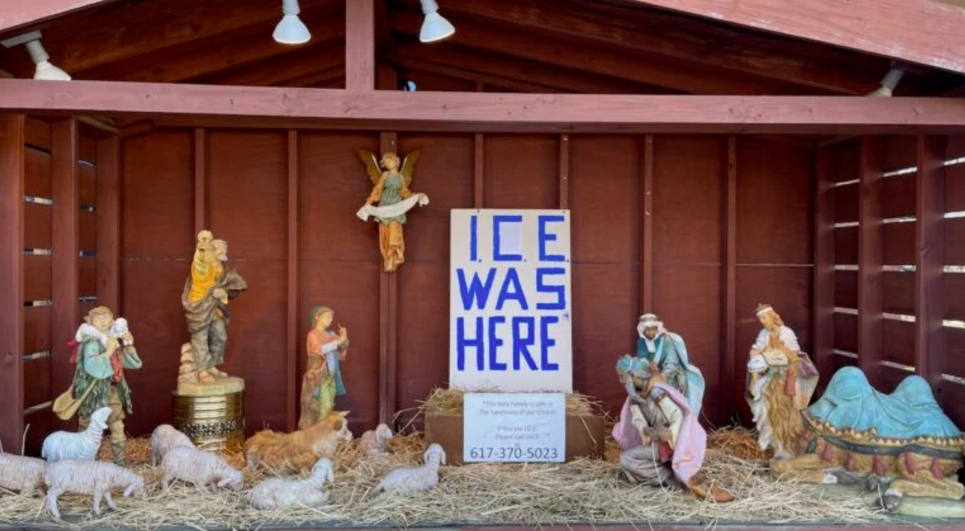Woke church stages Nativity scene with kidnapped baby Jesus to protest ICE