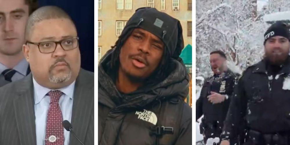 Alvin Bragg scraps charge against YouTuber accused of assaulting NYPD during snow storm