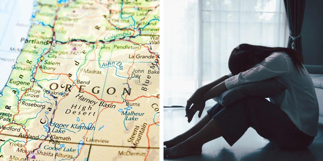 Oregon adults have the highest rate of mental illness in the US at 31.6%