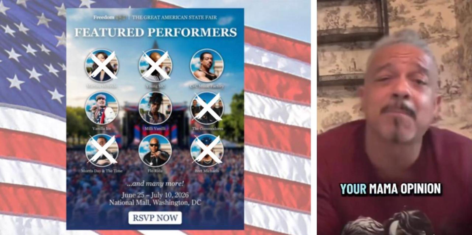 Recording artists ditch Freedom 250 after SPIN notes ties to Trump but C+C Music Factory doubles down on performing