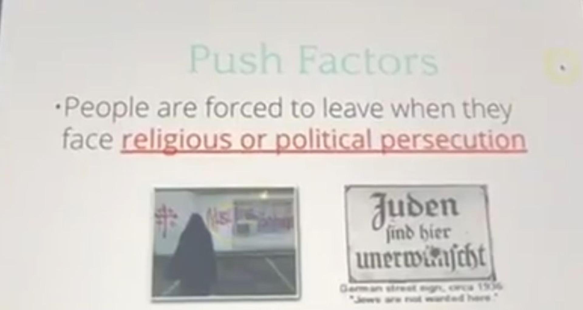 Washington middle school teacher compares Jews fleeing Holocaust to Muslim discrimination after 9/11