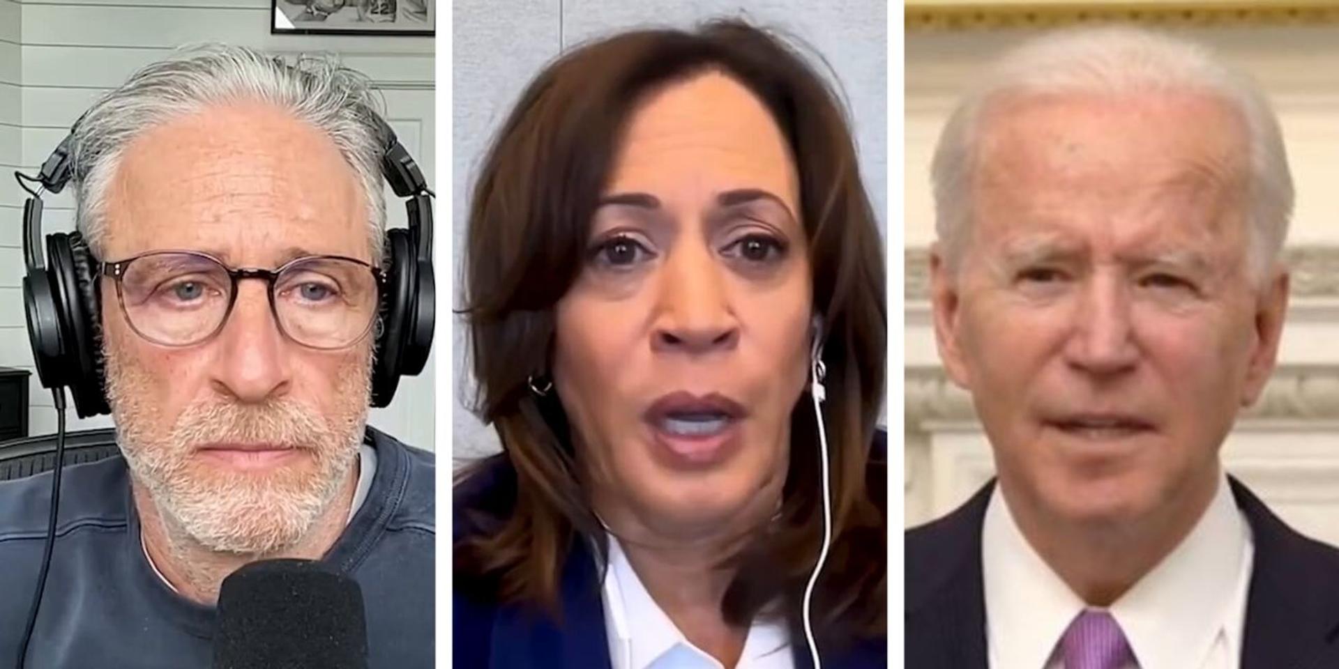 Kamala tells Jon Stewart that Biden was 'fully competent' for second term