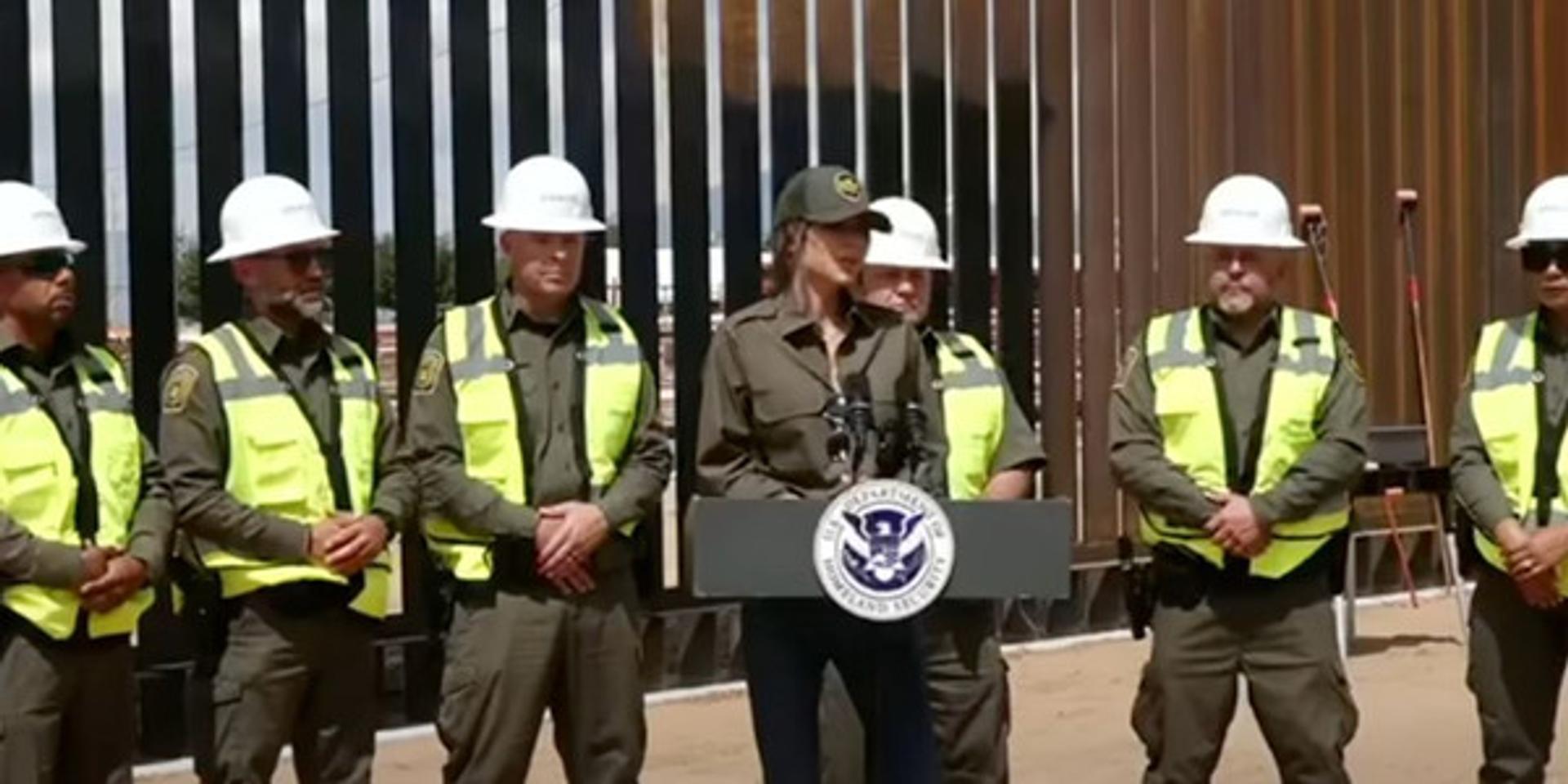 DHS paints US-Mexico border wall black so it's too hot to climb