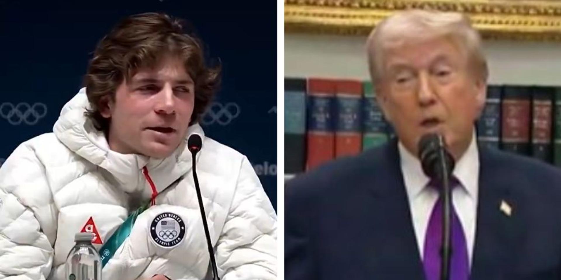 Anti-Trump US Olympic skier Hunter Hesse tries to troll Trump with LOSER sign, crashes and comes in 10th in final