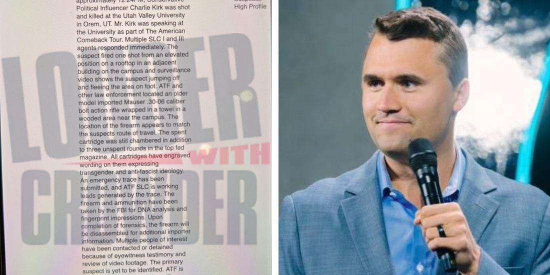 BREAKING: Weapon found near scene of Charlie Kirk assassination with Trantifa ideology inscribed on ammo: report