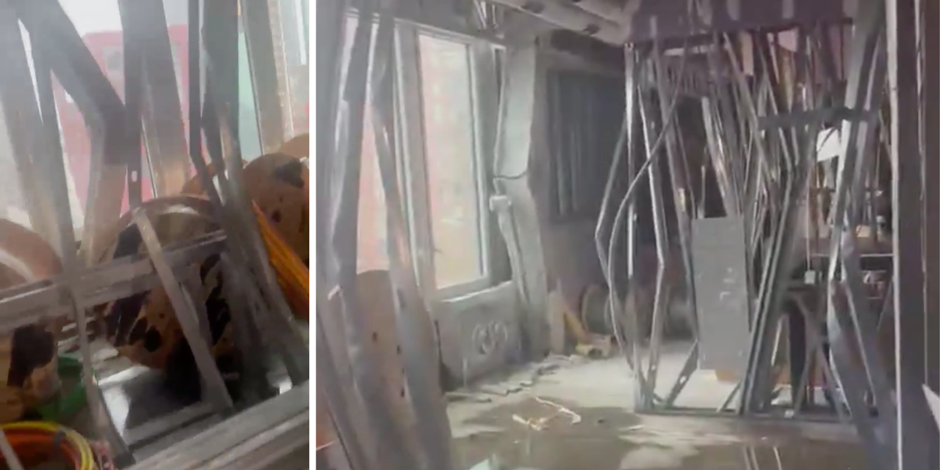 Manhattan skyscraper verges on collapse as support columns buckle, surrounding buildings evacuated