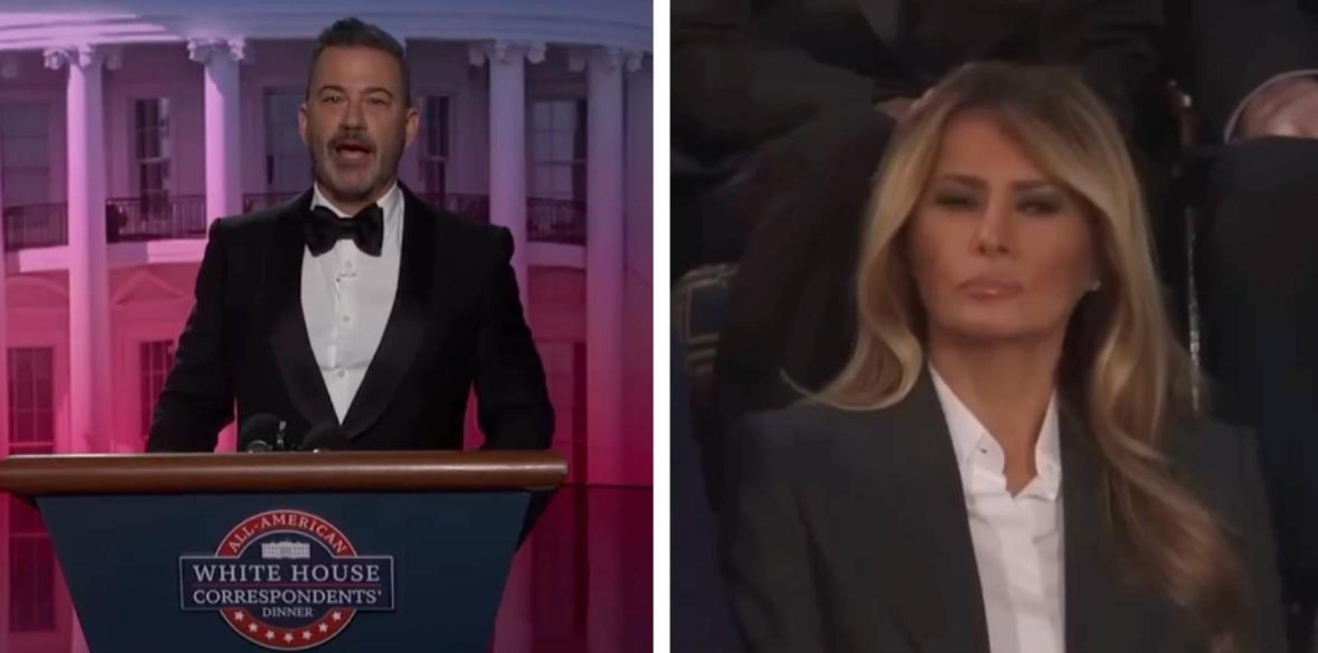 Jimmy Kimmel 2 days ago: Melania has 'a glow like an expectant widow'