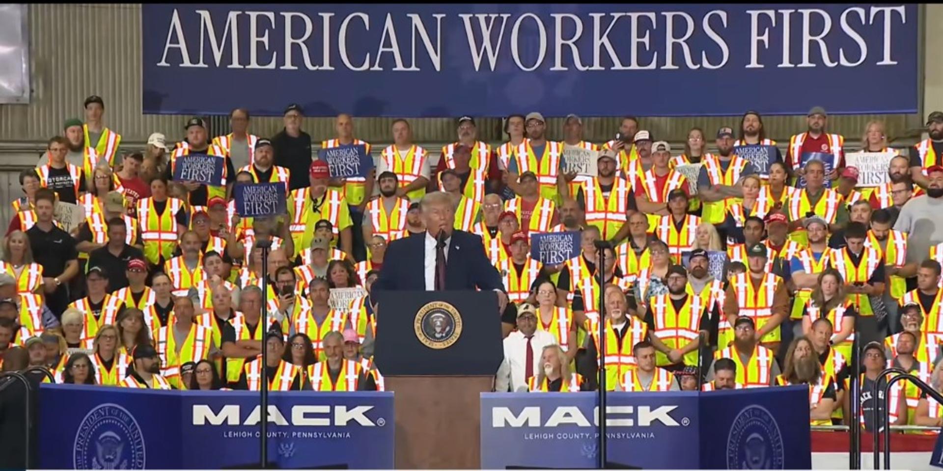 Trump reveals 32,000 new jobs created in PA alone under second term