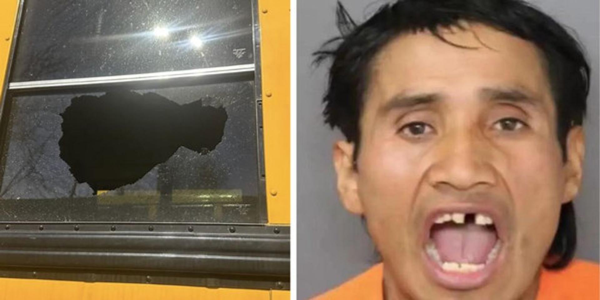 Illegal immigrant charged with assault for fracturing 8-year-old girl's skull with baseball-sized rock thrown at New Jersey school bus