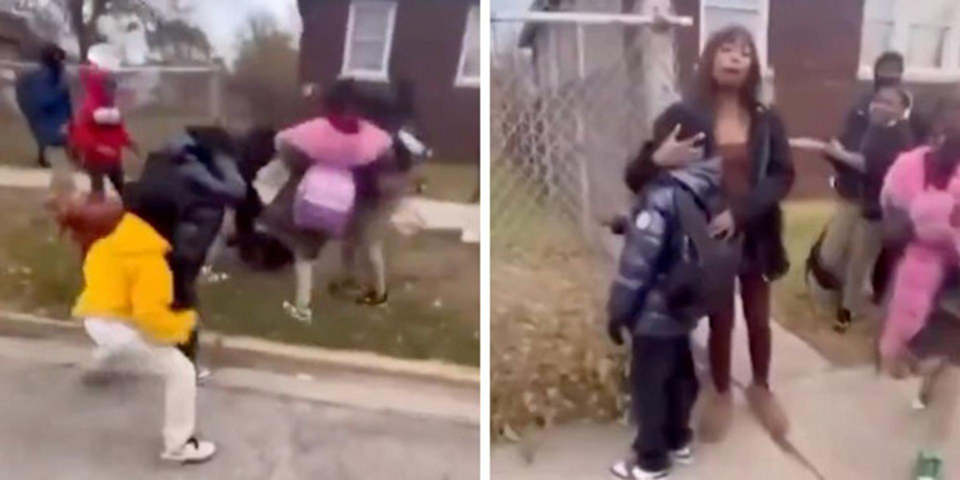 Pregnant mother, 9-year-old son beaten by mob outside elementary school in Chicago