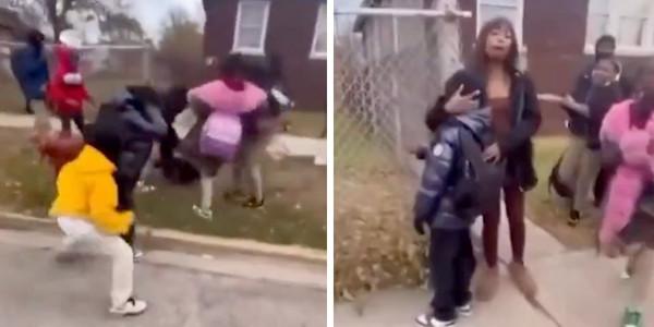 Pregnant mother, 9-year-old son beaten by mob outside elementary school in Chicago