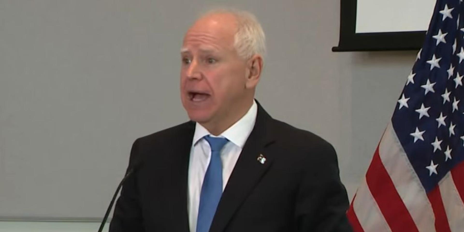 Tim Walz says people are driving by his house and calling him ‘retarded'