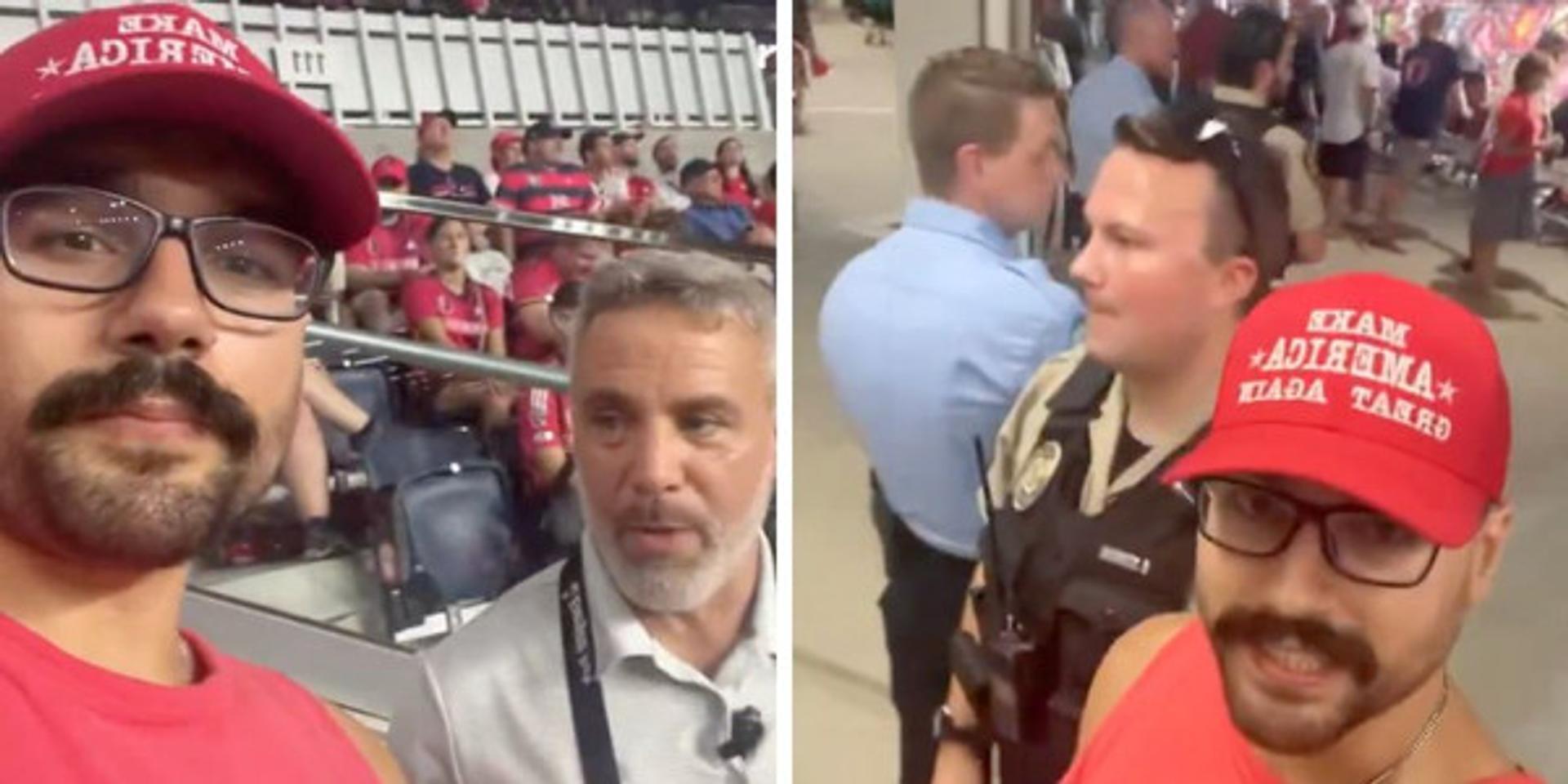 Spectator kicked out of St Louis City soccer game for wearing MAGA hat, incident under review by DOJ: report