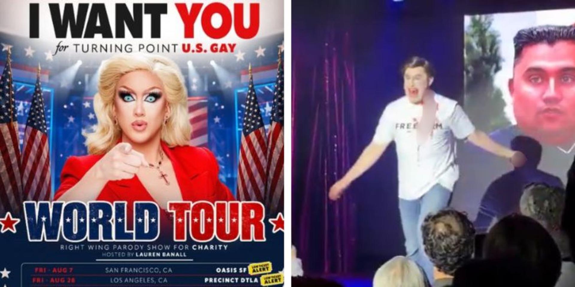 San Francisco drag queen stuns audience with Charlie Kirk assassination reenactment at LGBTQ nightclub