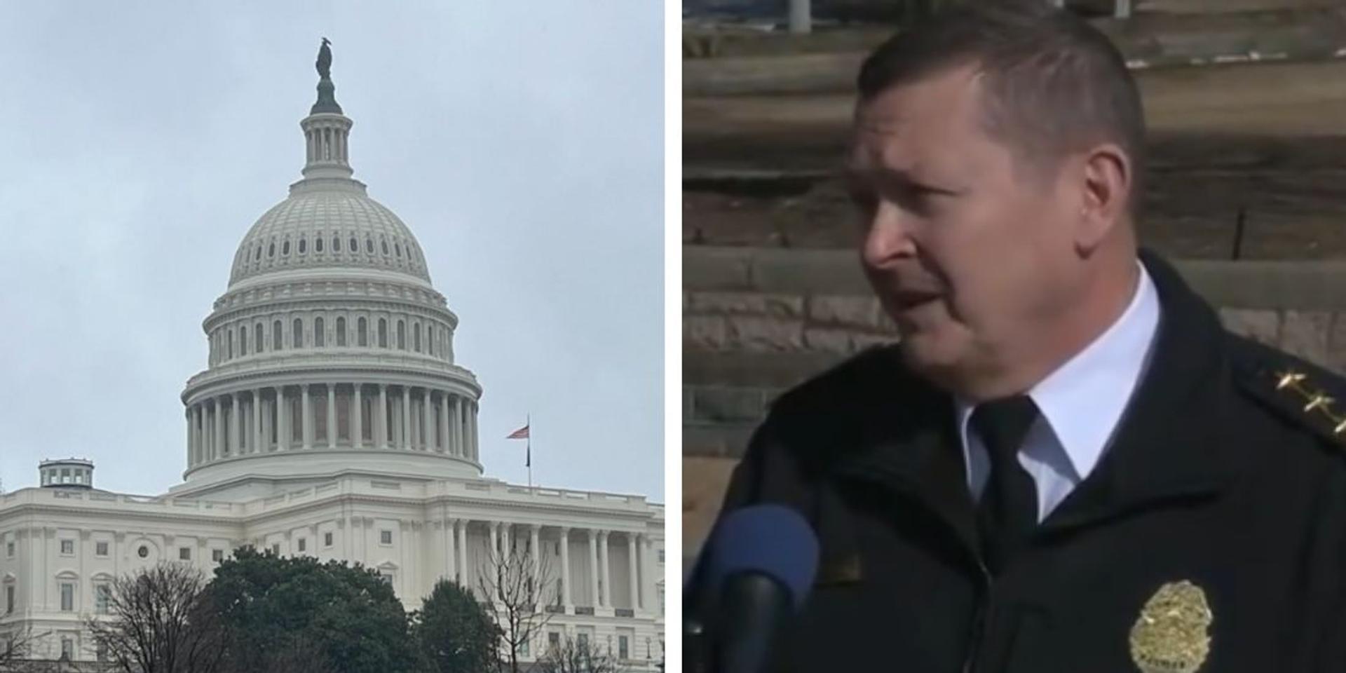BREAKING: Man with loaded shotgun, tactical vest attempted to run to Capitol building, stopped by police