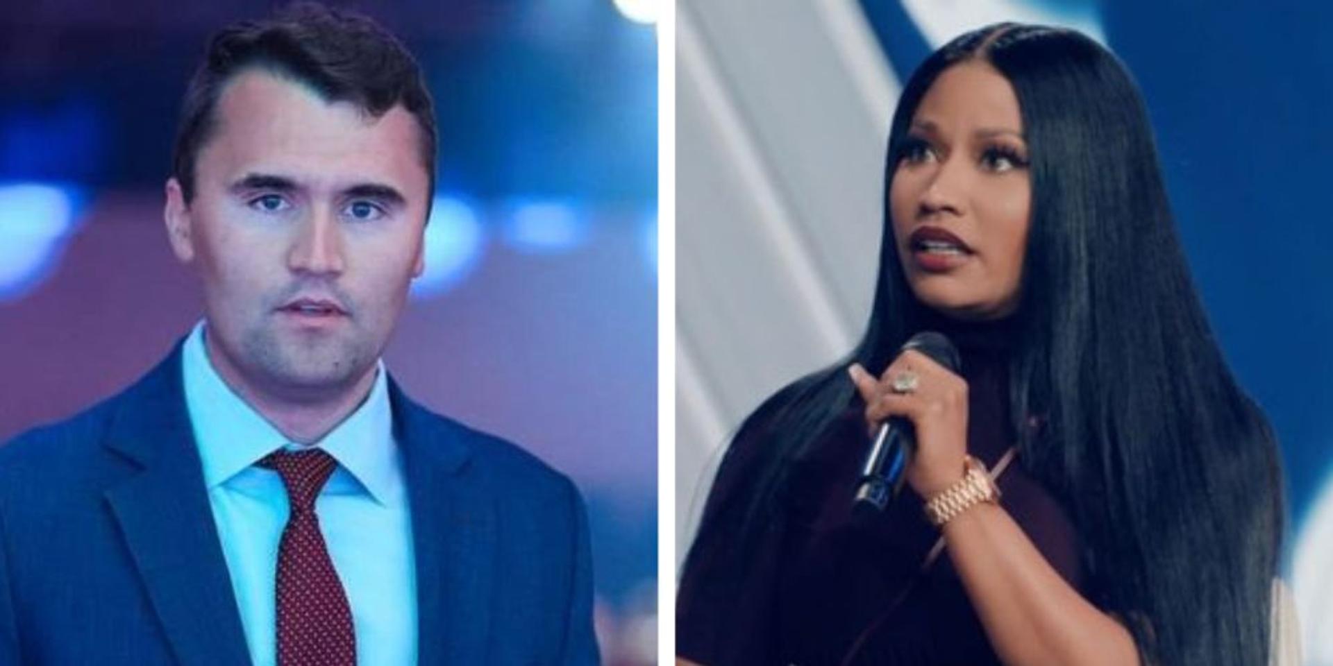 Charlie Kirk backed Nicki Minaj when Dems attacked her over Covid vax—now she's live on stage at AmFest