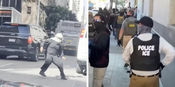 Keffiyeh-clad agitator threatened to stab San Francisco ICE agent—charged with assault, property destruction: DHS