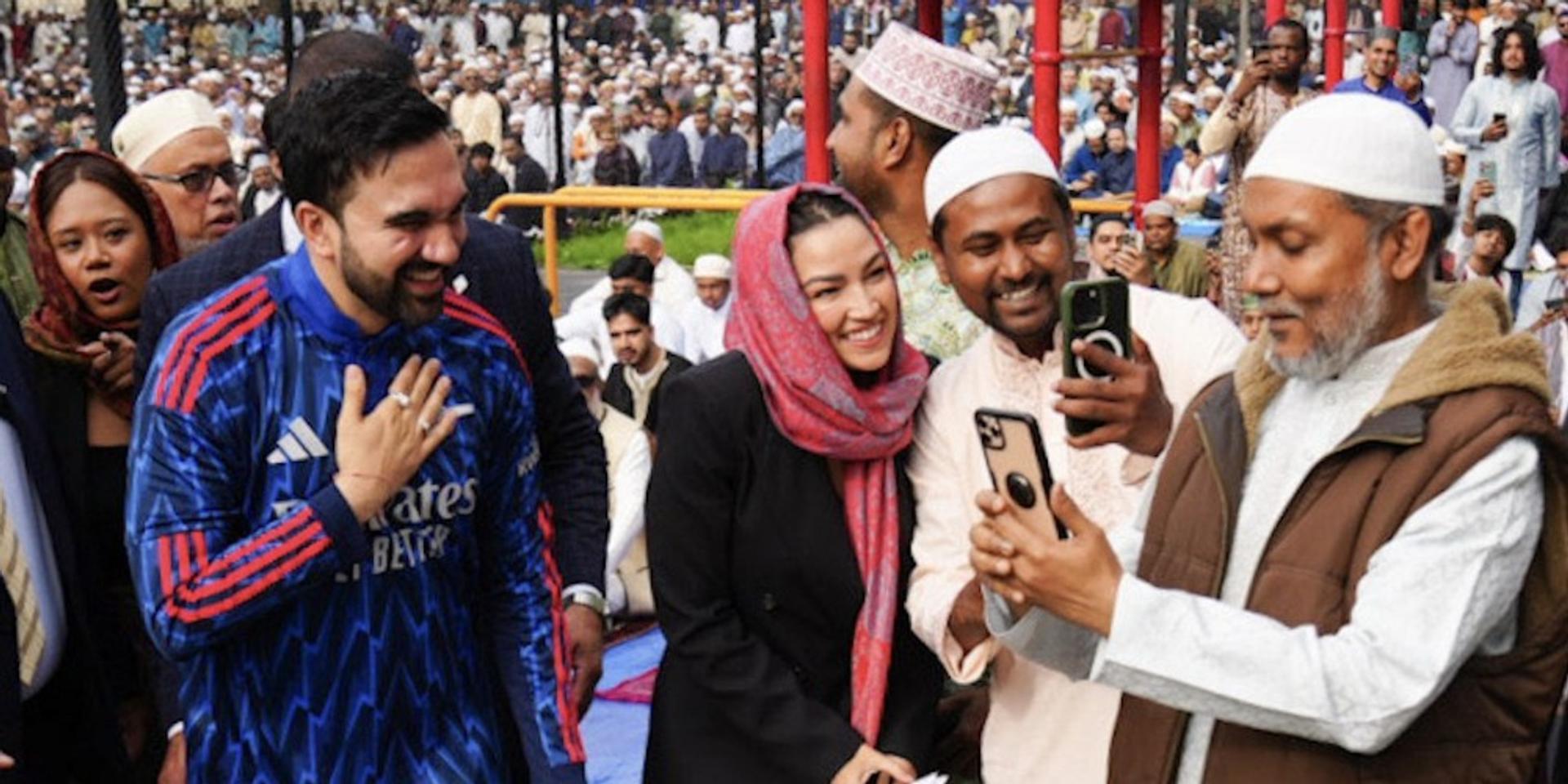 AOC sports hijab for Muslim holiday event with Mamdani in the Bronx