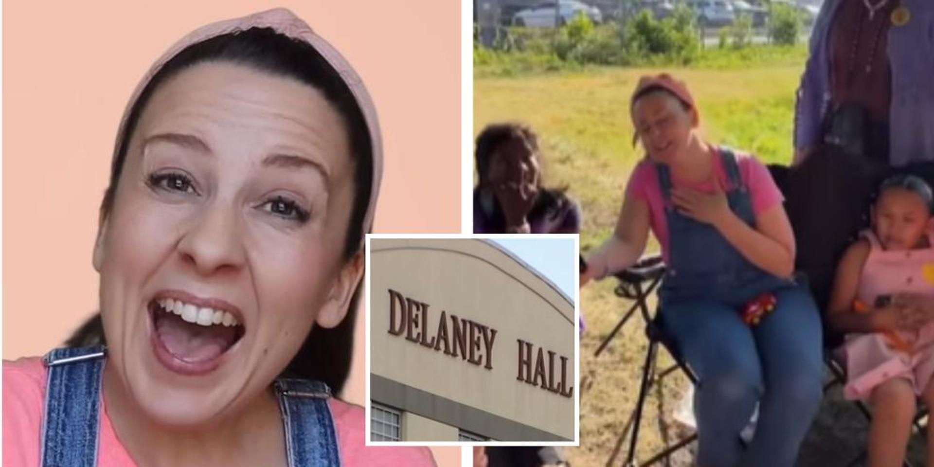 Kids' YouTuber Ms Rachel joins Delaney Hall anti-ICE protests for sing-a-long
