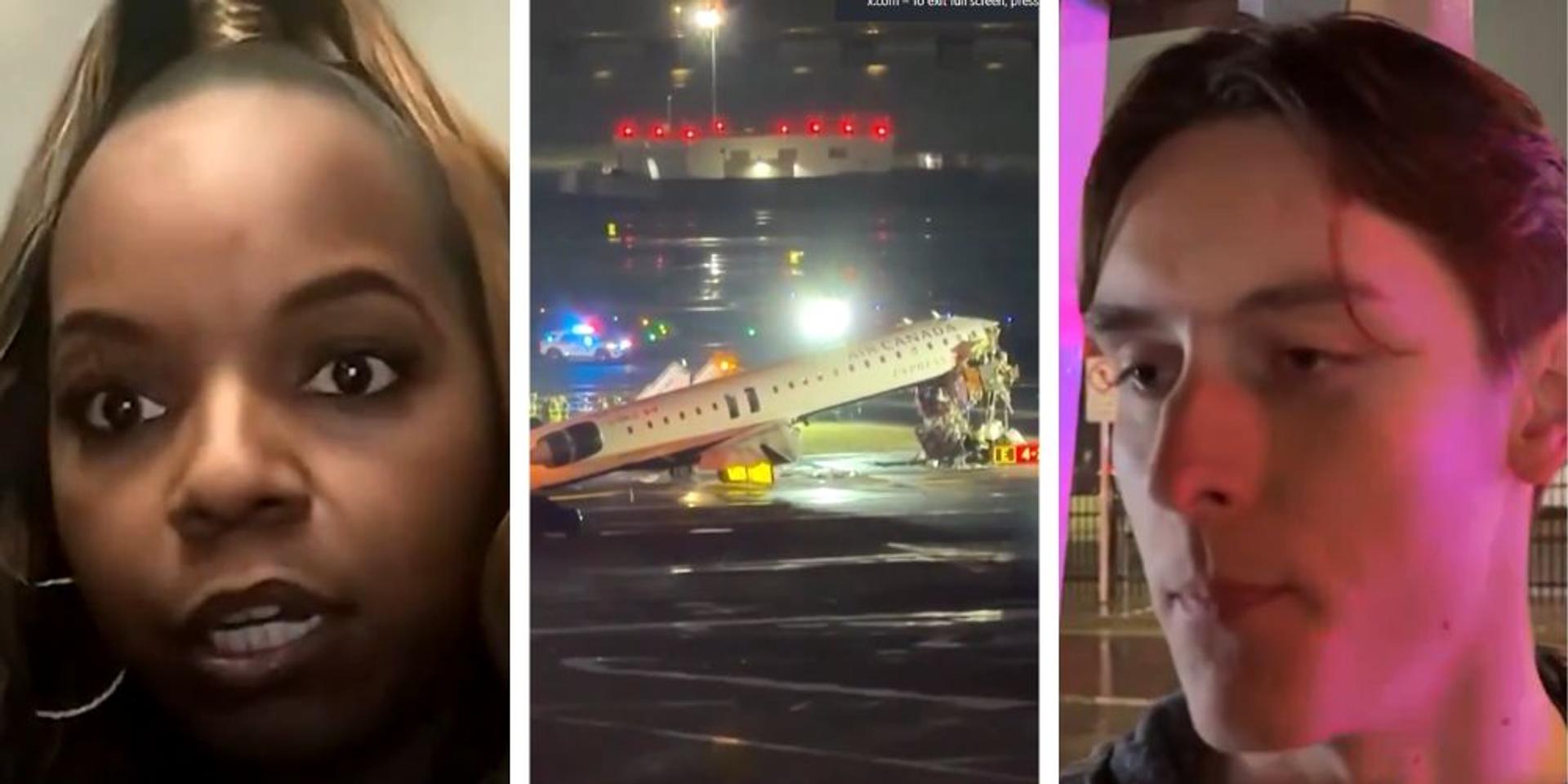 Passengers recount HORRIFIC moments as Air Canada plane crashes into firetruck at LaGuardia