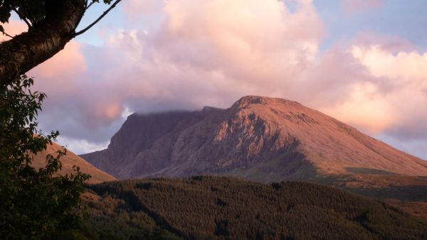 The Mountain Track on Ben Nevis in winter conditions