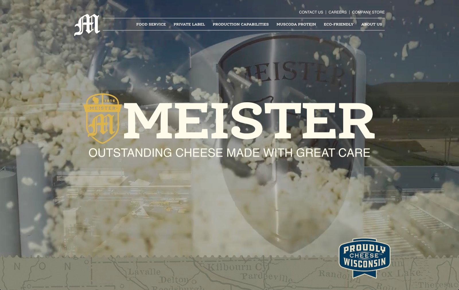 Meister Cheese homepage