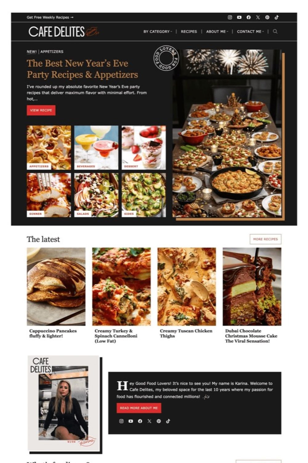 Cafe Delites homepage