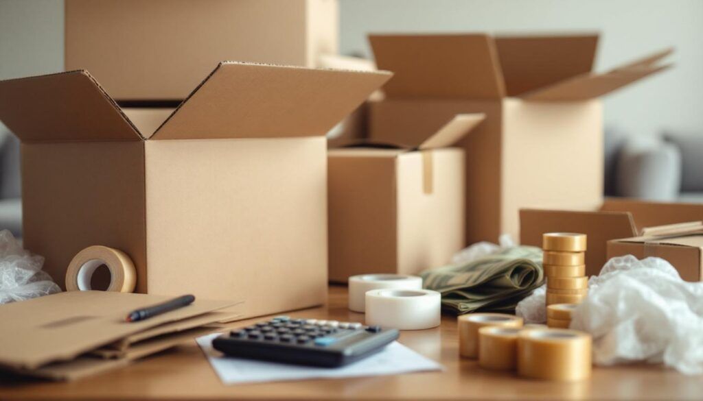moving boxes with calculators