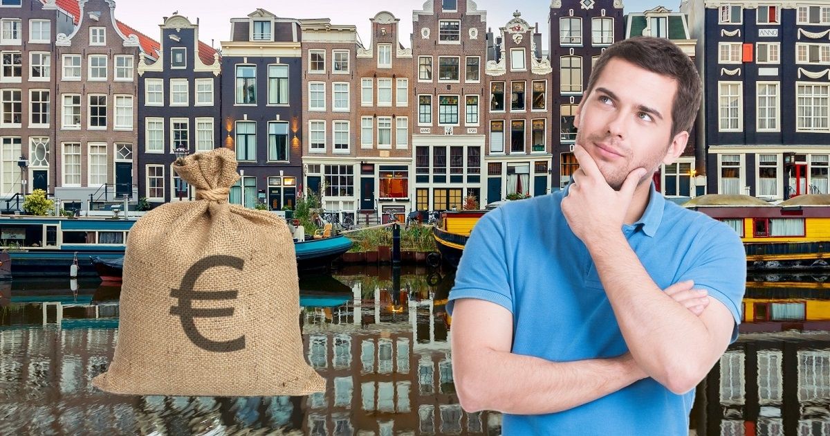 a man thinking about money