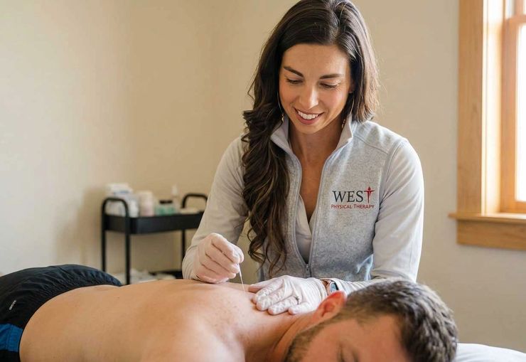 Dry needling treatment at W.E.S.T. Physical Therapy