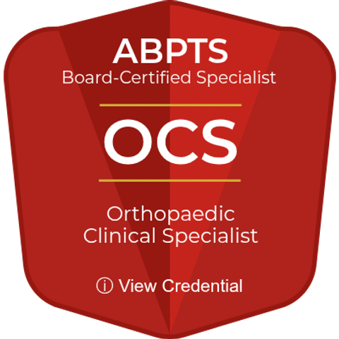 Orthopaedic Clinic Specialist badge