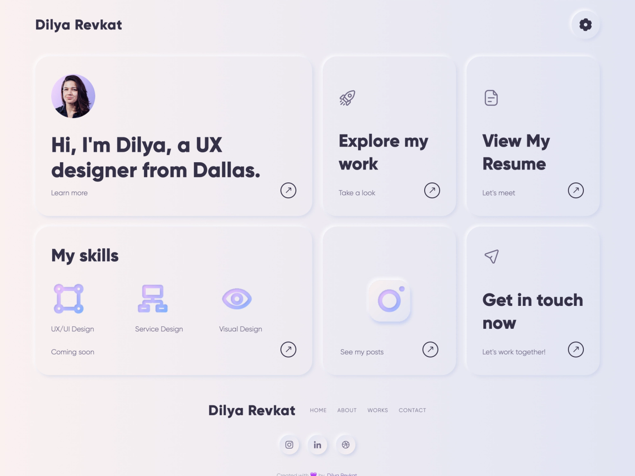 Dilya Revkat portfolio cover