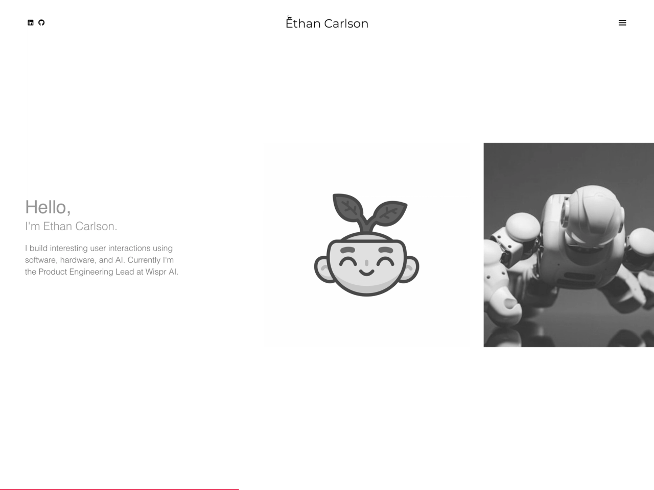 Ethan Carlson portfolio cover