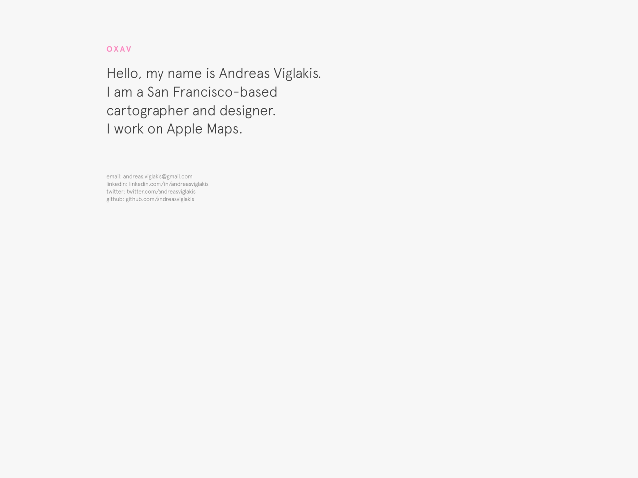 Andreas Viglakis portfolio cover