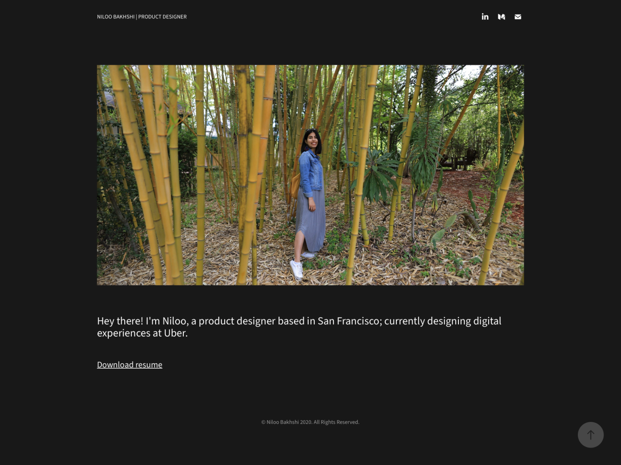 Niloo Bakhshi portfolio cover