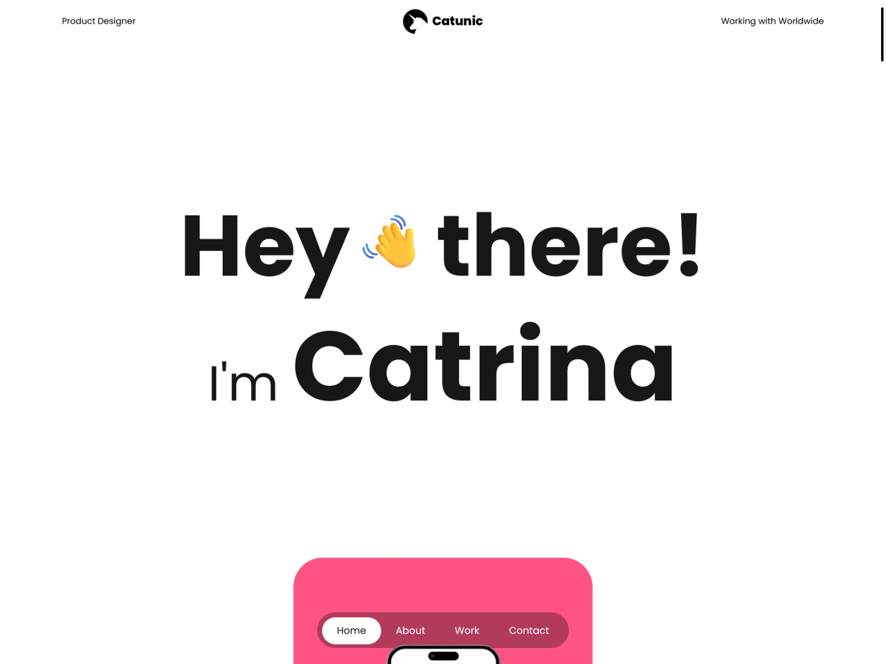 Catrina Baretskaya portfolio cover