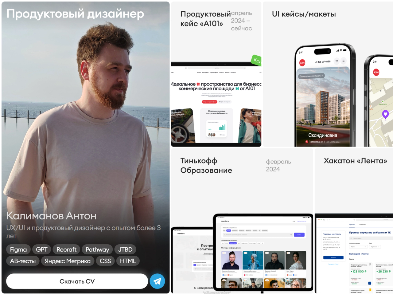 Anton Kalimanov portfolio cover