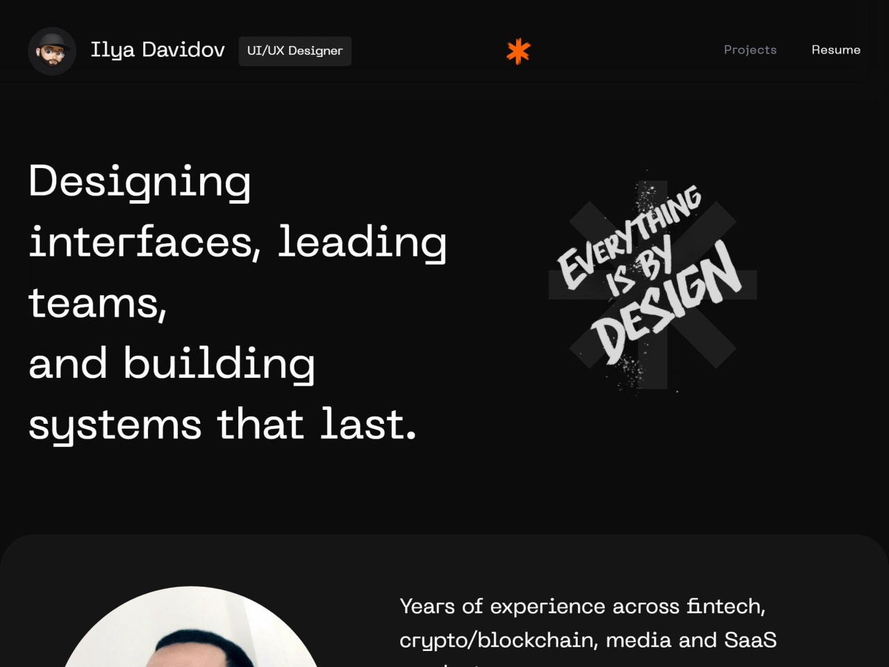 Ilya Davidov portfolio cover