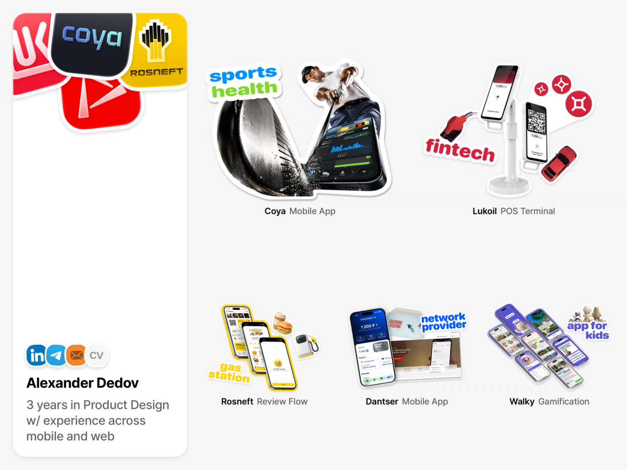 Alexander Dedov portfolio cover