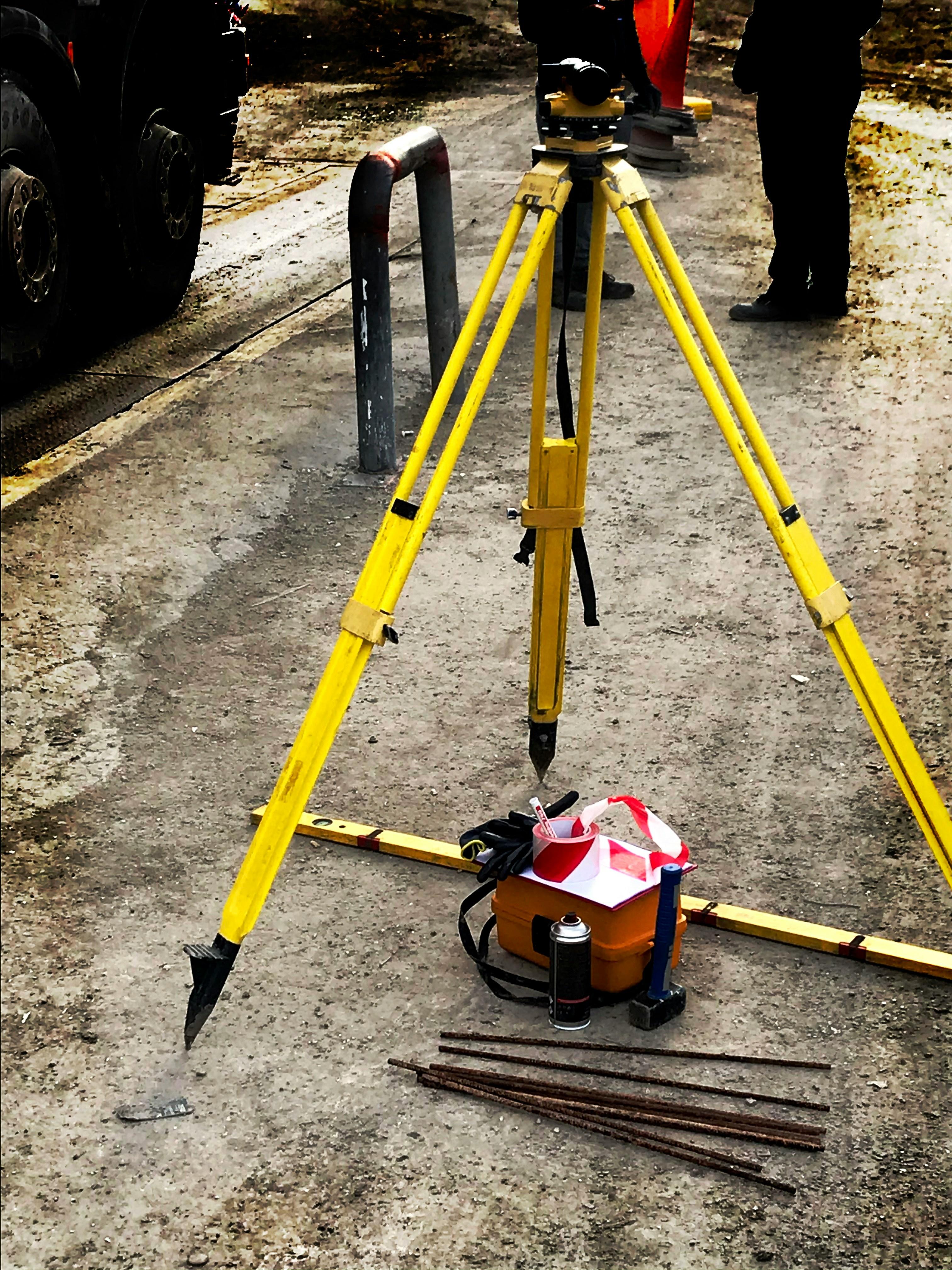 Total station, GPS, generators, dewatering pumps